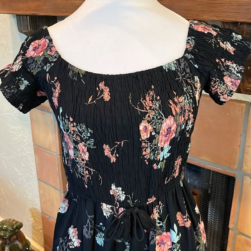 Band of Gypsies, Size M, Black Floral Jumpsuit! - Picture 2 of 9